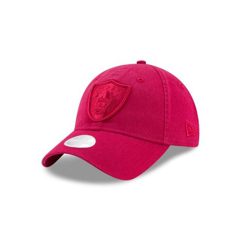 NFL Las Vegas Raiders Womens Core Classic Tonal 9Twenty Adjustable (EET0407) - Red New Era Caps